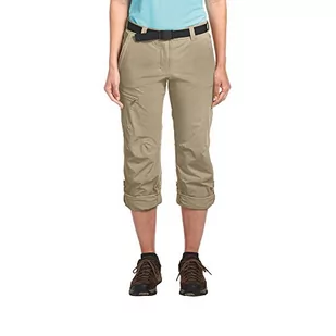 Maier Sports Lulaka damskie spodnie trekkingowe Roll-up zielony Beige (Coriander) 46 232001 - Spodnie damskie - miniaturka - grafika 1