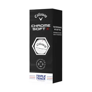 Piłki golfowe CALLAWAY CHROME SOFT X Triple Track - Golf Piłki golfowe CALLAWAY CHROME SOFT X Triple Track - Golf - miniaturka - grafika 1