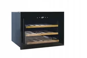 Chłodziarki do wina - BRGSW18 WINIARKA CZARNA DO ZABUDOWY 18 BUTELEK - miniaturka - grafika 1