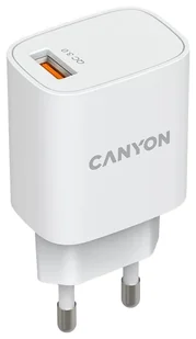 Canyon H-18-01 QC 3.0 18W USB-A Biała - Ładowarki do telefonów - miniaturka - grafika 1