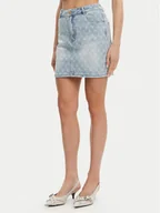 Spódnice - Gaudi Spódnica jeansowa 511BD76001 Niebieski Regular Fit - miniaturka - grafika 1