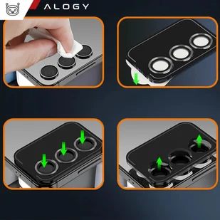 Szkło do Samsung Galaxy S24 nakładka na aparat obiektyw obiektywy aparatu Alogy Lens Protector PRO+ osłona ochronna - Etui i futerały do telefonów - miniaturka - grafika 18