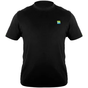 Koszulka Wędkarska Z Nadrukiem Preston Lightweight Black T-Shirt - Koszulki sportowe damskie - miniaturka - grafika 1