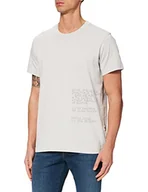 Koszulki męskie - G-STAR RAW Tekst Koszulka męska, Szary (Micro Chip C784-c741), XS - miniaturka - grafika 1