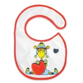 Śliniaki i fartuszki - LIBRA-BABIES Libra-Babies Śliniak bawełniany Żyrafa w czapce - miniaturka - grafika 1