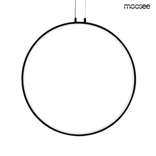 Lampy sufitowe - MOOSEE lampa wisząca CIRCULO 80 czarna - grafika 1