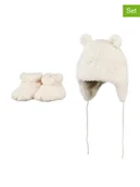 Czapeczki dla niemowląt - Barts 2-częściowy zestaw prezentowy "Noa" w kolorze kremowym - miniaturka - grafika 1