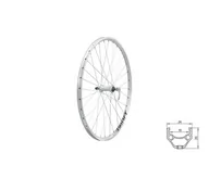 Części rowerowe - Obręcz Koło Rowerowe Kellys Draft F 26" | Silver - miniaturka - grafika 1