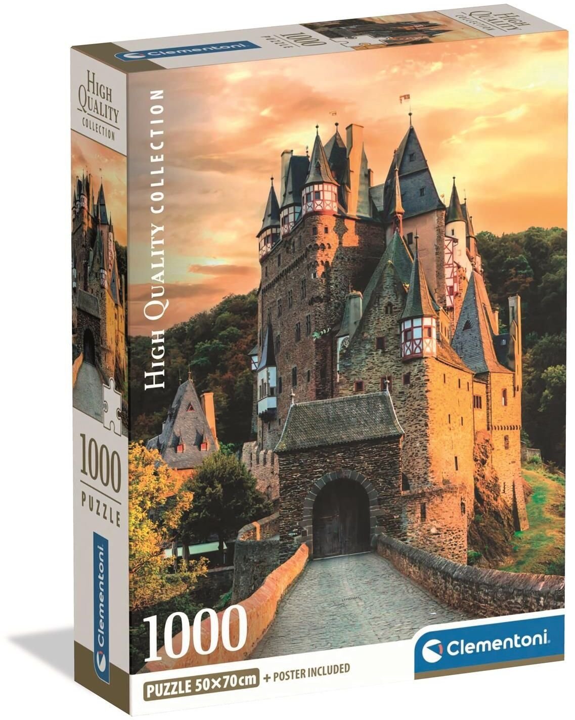 CLE puzzle 1000 Compact GoldenHourAttzCastle 37109