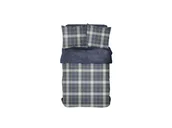 Pościel - TODAY Pościel z bawełny renforcé, 200 x 220 cm (Karo/zielony/niebieski) - miniaturka - grafika 1