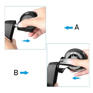 Komplet 5 kółek kauczukowych PERSES do foteli i krzeseł - Fotele Komplet 5 kółek kauczukowych PERSES do foteli i krzeseł - Fotele - miniaturka - grafika 8