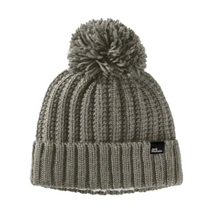 Czapka na zimę Jack Wolfskin HIGHLOFT KNIT BEANIE W anis - S - Czapki męskie - miniaturka - grafika 1