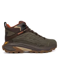 Buty trekkingowe męskie - Trekkingi Merrell Moab Speed 2 J037781 Zielony - miniaturka - grafika 1