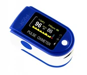 Pulsoksymetry napalcowe - Pulsoksymetr niebieski - miniaturka - grafika 1