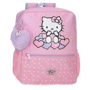 Hello Kitty Hearts & Dots Plecak szkolny adaptacyjny do wózka Różowy 27x33x11 cm Poliester 9,8L, Różowy kolor, Plecak szkolny z możliwością dostosowania do wózka - Plecaki szkolne i tornistry - miniaturka - grafika 1