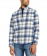 Koszule męskie - Koszula Lee RIVETED SHIRT 112355646 White XL - miniaturka - grafika 1