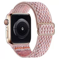 Akcesoria do smartwatchy - Pasek LUNA do Apple Watch 3/4/5/6/7/8/SE (38/40/41mm) Piaskowy róź - miniaturka - grafika 1