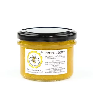Miodowa Mydlarnia, Naturalny Peeling Do Ciała Propolisowy, 200g - Peelingi do ciała - miniaturka - grafika 1
