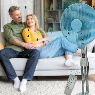 Wentylator Podłogowy wentylator stojący z nawilżaczem i pilotem 3w1 ProfiCare PC-VL 3111 LB (40cm) - Wentylatory - miniaturka - grafika 9