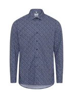 Koszule męskie - Olymp Level Five Koszula męska Mężczyźni Slim Fit Bawełna niebieski|wielokolorowy wzorzysty, 38 - miniaturka - grafika 1