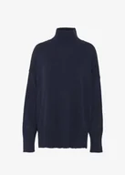 Swetry damskie - Damski sweter z golfem granatowy XXL Amazon Essentials - miniaturka - grafika 1