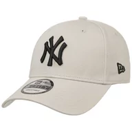 Czapki i chusty sportowe męskie - Czapka 9Forty League Basic Yankees by New Era, beżowy, One Size - miniaturka - grafika 1