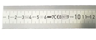 BMI Liniał stalowy półsztywny 2000mm nierdzewny 16-203-31  966200040 - Inne urządzenia pomiarowe - miniaturka - grafika 1