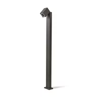 Lampy ogrodowe - Lampa ogrodowa na słupku MICASA3S czarna - miniaturka - grafika 1