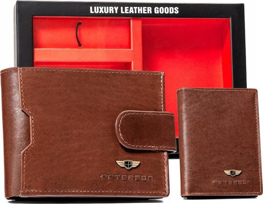 Peterson Zestaw skórzany PTN SET3-N79L-VT Brown NoSize
