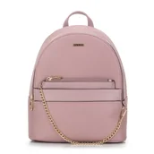 Plecaki - Damski plecak z ekoskóry z matowymi wstawkami i etui - miniaturka - grafika 1