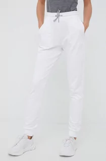 Spodnie damskie - CMP spodnie damskie kolor biały gładkie - grafika 1