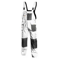 Odzież robocza - Topex Spodnie robocze na szelkach białe HD rozmiar L/52 81-140-L - miniaturka - grafika 1