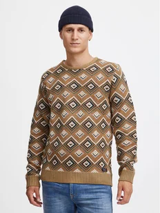 Blend Sweter 20715873 Brązowy Regular Fit - Swetry męskie - miniaturka - grafika 1