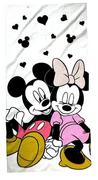 Okrycia kąpielowe dla dzieci - Ręcznik plażowy Myszka Miki i Minnie 60 x 120 cm - miniaturka - grafika 1