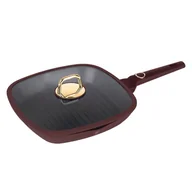 Patelnie - Patelnia Grillowa Tytanowa Z Pokrywą 28cm Berlinger Haus Bh-8037 Leonardo - miniaturka - grafika 1