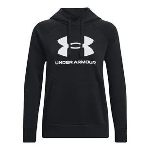 Damska Bluza UNDER ARMOUR UA RIVAL FLEECE BIG LOGO HDY 1379501-001 – Czarny - Bluzy damskie - miniaturka - grafika 1