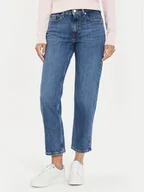 Spodnie damskie - Tommy Hilfiger Jeansy Classic WW0WW42489 Niebieski Straight Fit - miniaturka - grafika 1