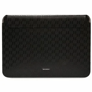 Karl Lagerfeld Sleeve 16" etui wsuwka pokrowiec torba do MacBook Pro 14 2023/2022/2021 - czarny/black Saffiano Plaque - Torby na laptopy - miniaturka - grafika 1