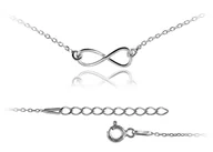 Bransoletki - Bransoleta na nogę Nieskończoność celebrytka srebro 925 bn050 - miniaturka - grafika 1