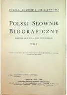 Filologia i językoznawstwo - Polski słownik biograficzny Tom V Reprint z ok 1946 r. - miniaturka - grafika 1