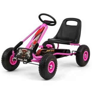 Milly Mally Gokart na pedały Thor Pink - Jeździki dla dzieci - miniaturka - grafika 1