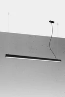 Lampy sufitowe - Thoro Nowatorska Lampa Wisząca PINNE 1450 CZARNA Minimalistyczny Design Lampa Sufitowa Natynkowa Żyrandol Moduł LED Zimna Barwa Światła Oświetlenie do Salonu Nad Stół Sypialni Biura Oprawa THORO TH.087 - miniaturka - grafika 1