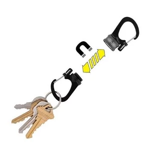 Nite Ize - Karabinek SlideLock® 360° Magnetic Locking Dual Carabiner - Niebieski - MSBL-03-R7 - Sprzęt wspinaczkowy - miniaturka - grafika 3