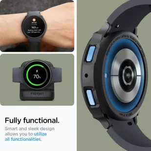 Etui Spigen Liquid Air do Samsung Galaxy Watch 6 (40 mm) matte black - Akcesoria do smartwatchy - miniaturka - grafika 16