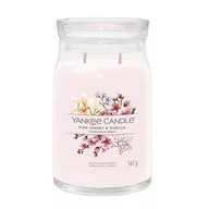 Świece - Yankee Candle Pink Cherry & Vanilla Signature Duża Świeca 567g - miniaturka - grafika 1