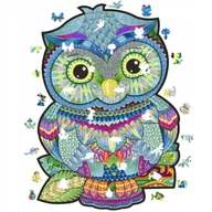 Puzzle - Puzzle npracownia Drewaniane Zwierzęta Dla Dorosłych Dzieci 525 el. XXL 3D SOWA - miniaturka - grafika 1