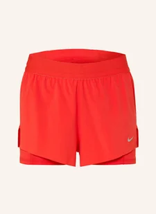 Nike Szorty Do Biegania 2 W 1 Dri-Fit Swift rot - Spodenki damskie - miniaturka - grafika 1