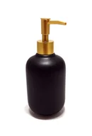 Mydelniczki i dozowniki mydła - Elegancki Dozownik Mydła - Czarny Mat - miniaturka - grafika 1