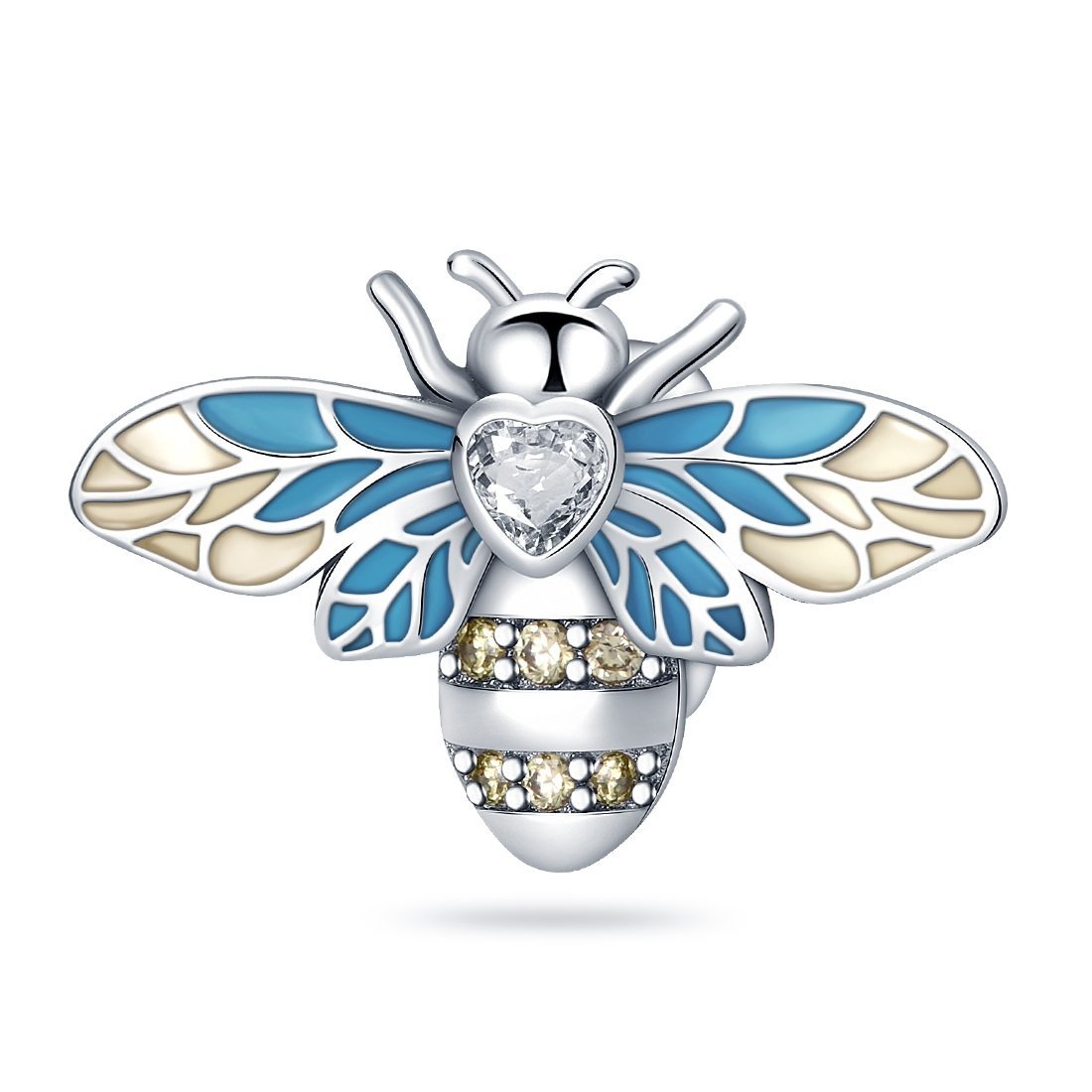 Zawieszka SREBRO 925 Charms koralik Stoper Separator Pszczoła