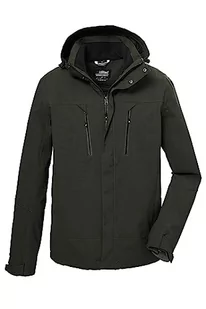 Killtec Męska kurtka funkcyjna z kapturem/kurtka outdoorowa jest wodoszczelna KOW 192 MN JCKT, ciemnooliwkowa, 3XL, 41374-000 - Kurtki męskie - miniaturka - grafika 1